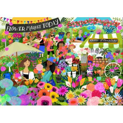 Pieces & Peace - Puzzle Flower Market - 1 500 piese