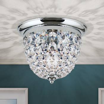 Orion DLU 1840/26-Кристален плафон PLAFOND 1xE27/40W/230V Ø 26 см хром (OR0072)