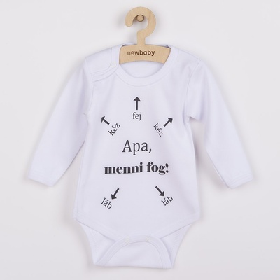 Body s potlačou New Baby Apa menni fog!