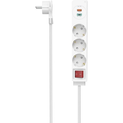 Hama Разклонител USB-C/USB-A 3.4A, 3 гнезда, 2x USB, HAMA-223185 (HAMA-223185)