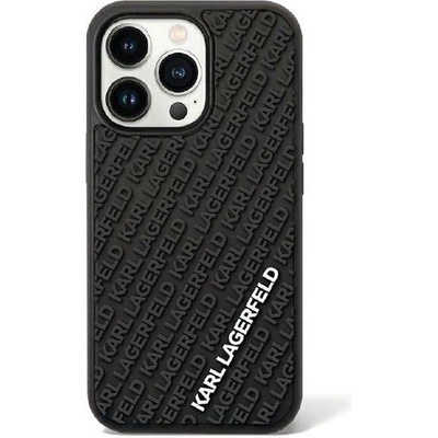 KARL LAGERFELD Кейс Karl Lagerfeld KLHCN613DMKRLK за iPhone 11 / Xr 6.1", черен / черен, твърд, 3D Rubber Multi Logo (3666339164232)