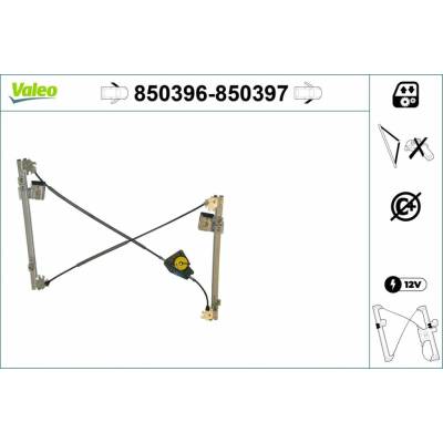 Mechanizmus zdvíhania okna VALEO 850396
