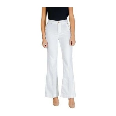 Liu Jo nohavice Chinos/Nohavice Carrot B.UP FLARE BUTTON H.W. UA6162 T456A Biela