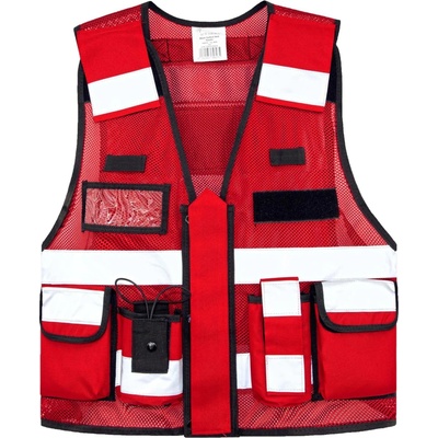 Korntex Sparta reflexní síťovaná taktická vesta KX145 Red