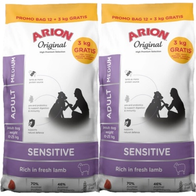 Arion Original Sensitive Adult Medium 2 x 15 kg