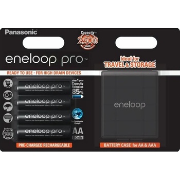 Image 1 of Panasonic AA eneloop pro 2450mAh (4) + BOX (BK-3HCDEC/4BE)
