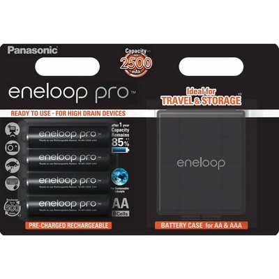 Panasonic AA eneloop pro 2450mAh (4) + BOX (BK-3HCDEC/4BE)