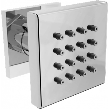 Mexen странична дюза за монтаж над стена, хром - 79360-00 (79360-00)