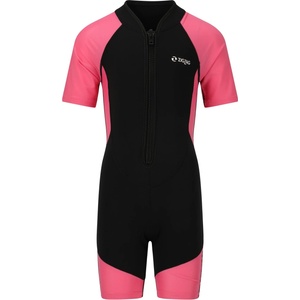ZIG ZAG Детски цял бански от ликра (UV защита) ZIG ZAG Kid's Swim Suit Lycra - Shocking Pink - размер 8 Years (750-2641-0213)