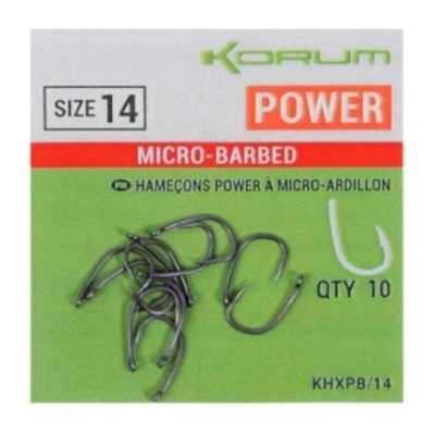 Korum Xpert Power Hooks vel.16 10 ks