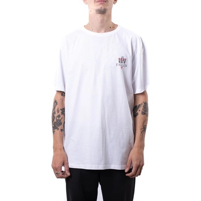 Fallen triko Fallen King Tee White yellow