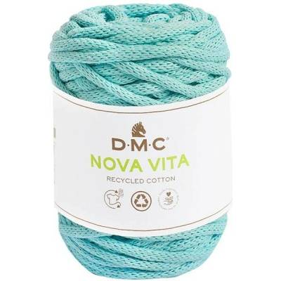 Šňůrková příze na makramé a háčkování NOVA VITA 12 od DMC 250g, světle tyrkysová