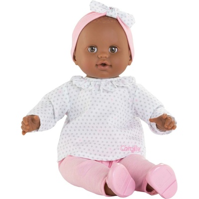 Corolle Lucie Mon Grand Poupon s hnedými klipkajúcimi očami a špúliace ústočká 36 cm