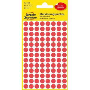 AVERY 3589 8mm прибиращ се 416pcs червен маркер (3589)
