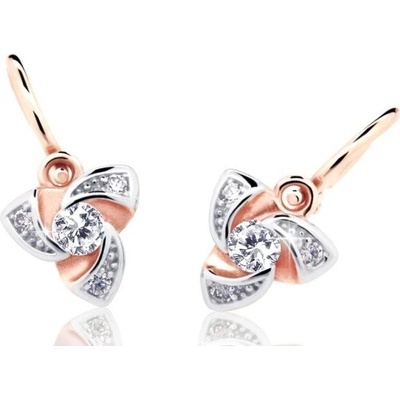 Cutie Diamonds dětské bicolor náušnice ze zlata s brilianty DC2203-10-00-X-4