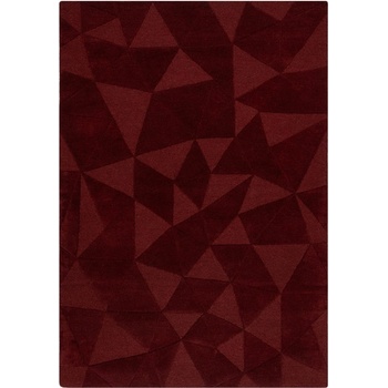 Flair Rugs Ръчно изработен вълнен килим в цвят бордо 200x290 cm Shard Red - Flair Rugs (503119376081)