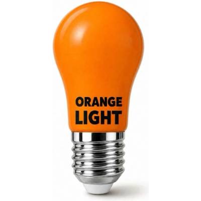 UVtech LED žárovka, 3W E27, oranžová bez obsahu modré