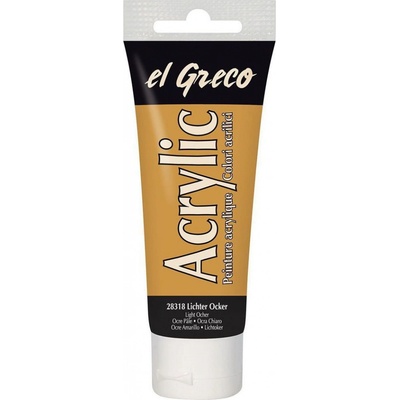 El Greco akrylová barva světležlutá okr 75 ml