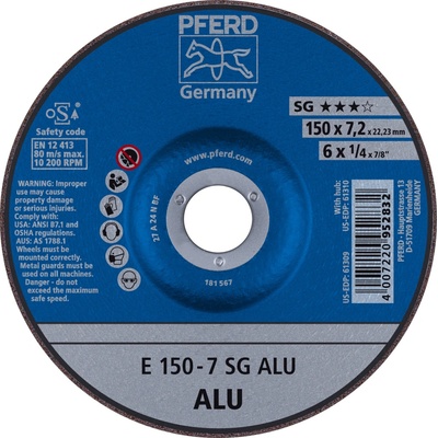 Pferd Brusný kotouč 150 x 7,2 x 22,23 mm 4007220952832