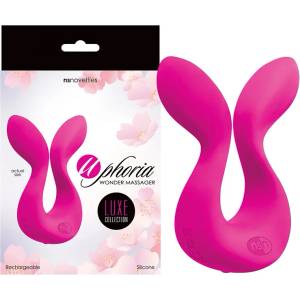  Унисекс масажор с извита форма, - Luxe, Uphoria Pink (NSTOYS0395)