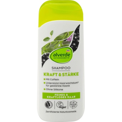 Alverde Naturkosmetik Shampoo na vlasy s kofeinem 200 ml