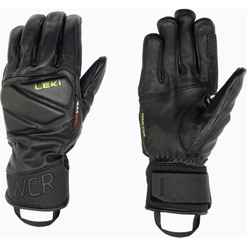 LEKI Мъжки ски ръкавици LEKI WCR Venom Speed 3D black ice/lemon