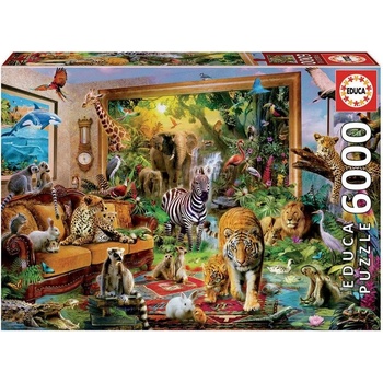 Educa Животинско нашествие - пъзел 6000 части (edu17679)