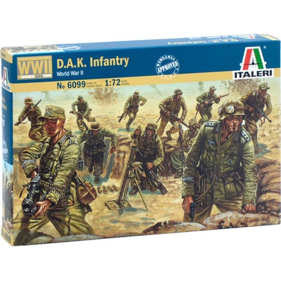 ITALERI Model Kit figurky 6099 WWII D.A.K. INFANTRY 1:72