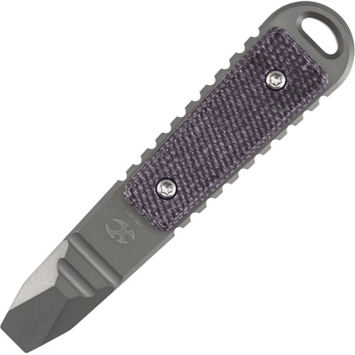 Kansept Kursor Plain Titanium + Purple Micarta Inlay G015B2