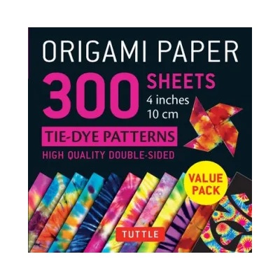 Tuttle Publishing Origami Paper 300 sheets Tie-Dye Patterns 4" (10 cm) | Tuttle Publishing