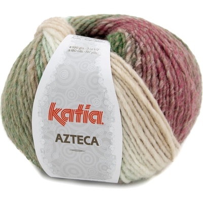 Azteca 7875 Ecru/Green/Rose/Brown Плетива прежда (7875)