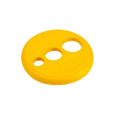 Rogz Medium Yellow - Забавна играчка за кучета - летяща гумена чиния, 23 см. - жълта