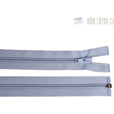 Zips špirálový 6mm deliteľný 40 cm svetlo modrý