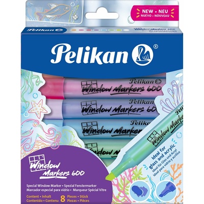 Pelikan barvy na okno 8 farieb