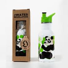 Water Revolution nerezová láhev Panda Potravinářská nerezová ocel 18/8 500 ml
