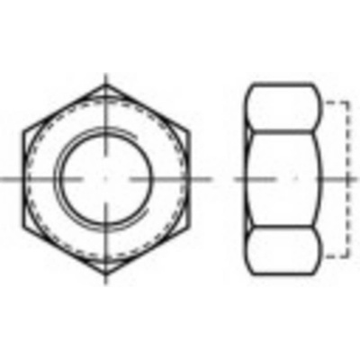 TOOLCRAFT TO-5430090 šestihranné matice M16 DIN 6925 50 ks