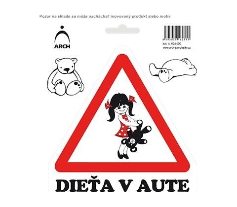 Piktogram Dieťa v aute!