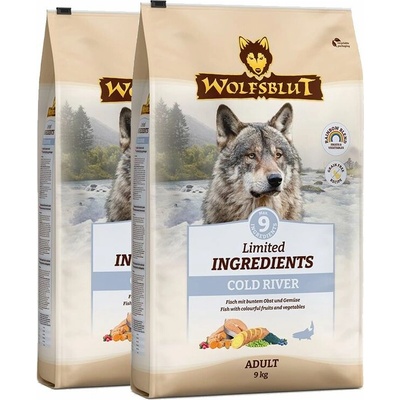 Wolfsblut Limited Ingredients Adult Cold River 2 x 9 kg