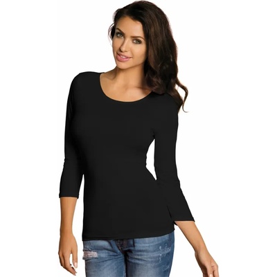 Babell Дамска блуза с 3/4 ръкав в черно ManatiEH-6558-CZARNY - Черен, размер S