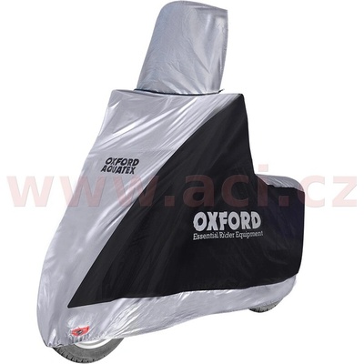 plachta na motorku Aquatex Highscreen Scooter provedení pro vysoké plexi, OXFORD (černá/stříbrná, uni velikost)