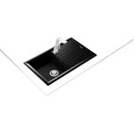 Teka Stone 50 B-TG ЧЕРЕН МЕТАЛИК Гранитна мивка, обръщаема, за шкаф 50 см (М.1021.ЧМ) Мивка за вграждане