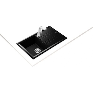 Teka Stone 50 B-TG ЧЕРЕН МЕТАЛИК Гранитна мивка, обръщаема, за шкаф 50 см (М.1021.ЧМ) Мивка за вграждане