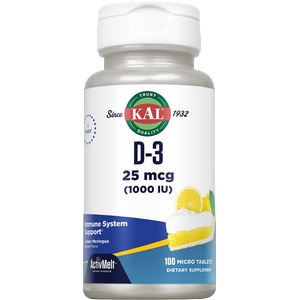 KAL Витамин D3 1000 IU '' ActivMelt - 100 пастили