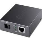 TP-Link FC111B-20, 10-100Mbps RJ45 към 100Mbps SM SC влакно, 20км, Черен (FC111B-20)