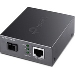 TP-Link FC111B-20, 10-100Mbps RJ45 към 100Mbps SM SC влакно, 20км, Черен (FC111B-20)
