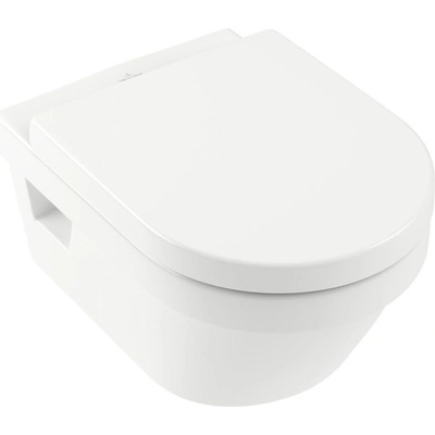 Villeroy & Boch Комплект за WC, Architectura, 370 х 530 х 330mm, тоалетна чиния 5684R001 Direct Flush + седалка и капак със забавено падане 98M9C101, alpin white (5684HR01)