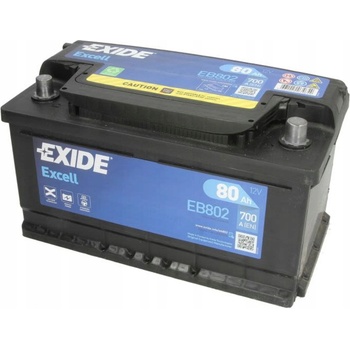 Exide Excell 12V 80Ah 700A EB802
