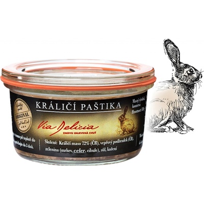 Via Delicia Králičí paštika 130g – Zboží Dáma