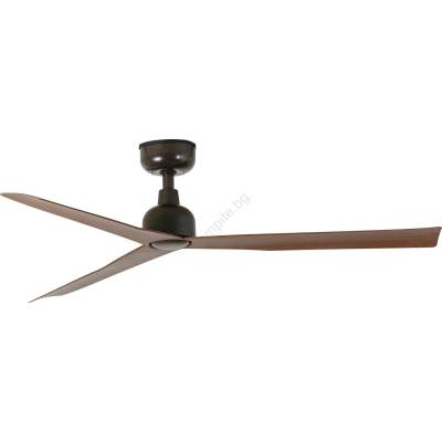 Faro Barcelona Faro 34372wt - Таванен вентилатор marine m Ø 125 см, кафяв/черен, ip44 wt + дистанционно управление (fa34372wt)