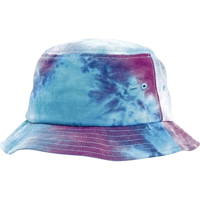 Flexfit Festival Print Bucket Hat purple turquoise